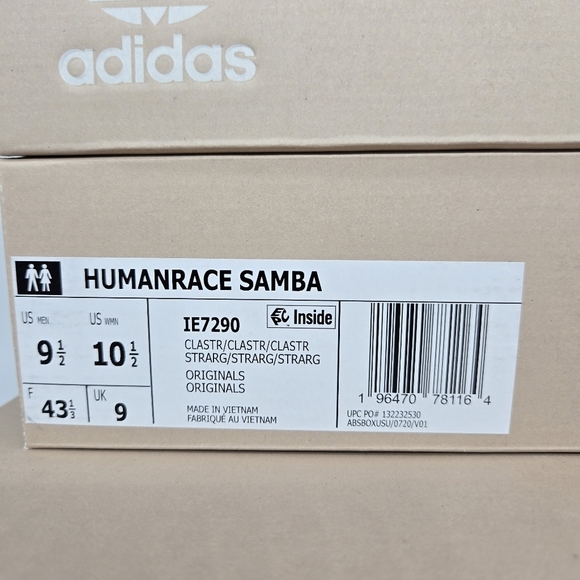 New adidas Pharrell x Samba Human Race \'Terracotta\' Men\'s Shoes Size 9.5 main image 4